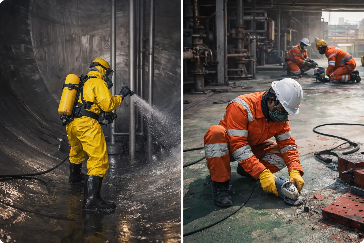 Tank Cleaning and Power Tooling Work